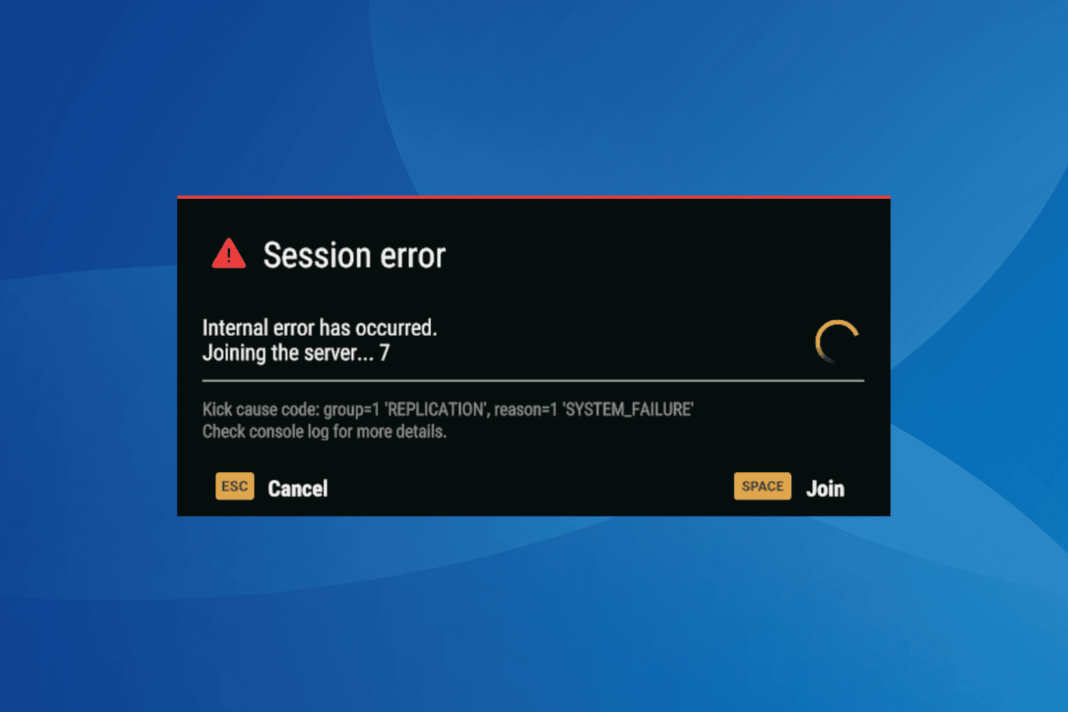 fix arma reforger internal error