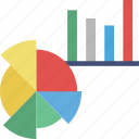 analytics, bar chart, diagram, pie graph, statistics