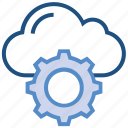 cloud, cogwheel, gear, hosting, settings, setup, storage