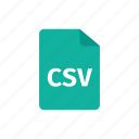 csv, file