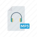 doc, file, mp3, music