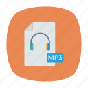 doc, file, mp3, music