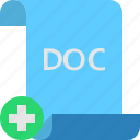 add, doc, file