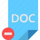 doc, file, remove