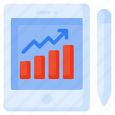 analytics, bar chart, chart, report, seo, statistics, tablet