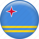 aruba, country, flag, nation