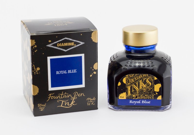 Diamine Royal Blue fountain pen ink - 鋼筆墨水 - 玻璃 藍色