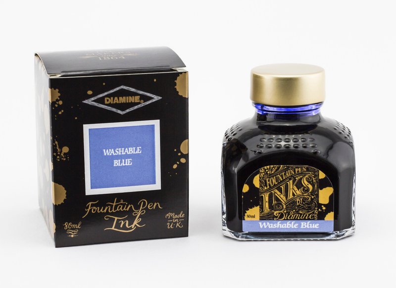 Diamine Washable Blue fountain pen ink - 鋼筆墨水 - 玻璃 藍色