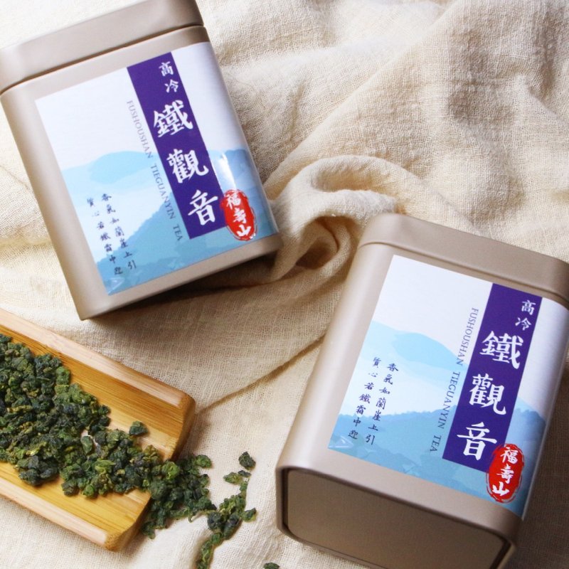 福壽山高冷鐵觀音  原香手採高冷茶(75g真空袋+茶罐精裝) - 茶葉/茶包 - 其他材質 紫色