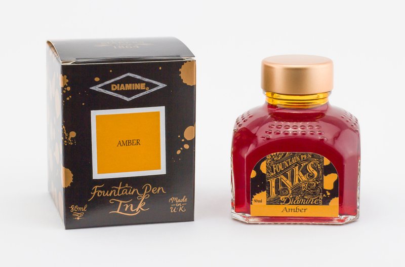 Diamine Amber fountain pen ink - 鋼筆墨水 - 玻璃 橘色