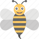 animal, cartoon bee, honey bee, insect, worker bee