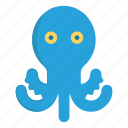 animal, octopus, river, sea, water