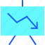 analytics, board, chart, decline, finance, graph, presentation 