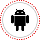 android, logo, social