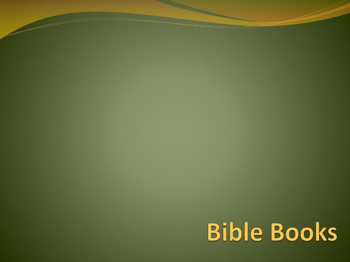 bible books