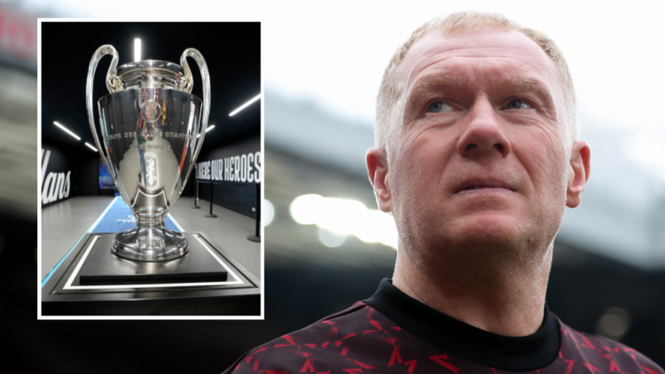 MANCHESTER, ENGLAND - SEPTEMBER 07: Paul Scholes during the Manchester United Foundation charity match between Manchester United Legends and Celtic...