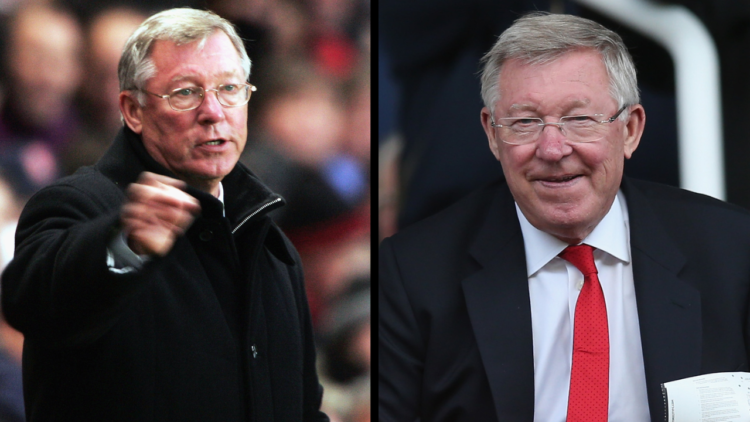 LONDON - NOVEMBER 19: Sir Alex Ferguson the Manchester United Manager shouts instructions from the dugout during the Barclays Premiership match bet...