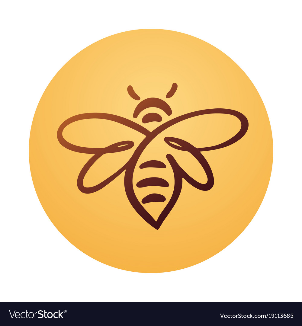 Bee logo honey