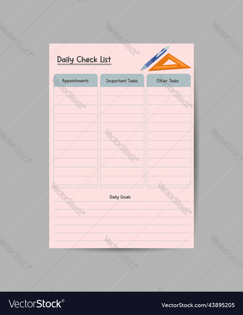 Daily routines planner template school schedulers