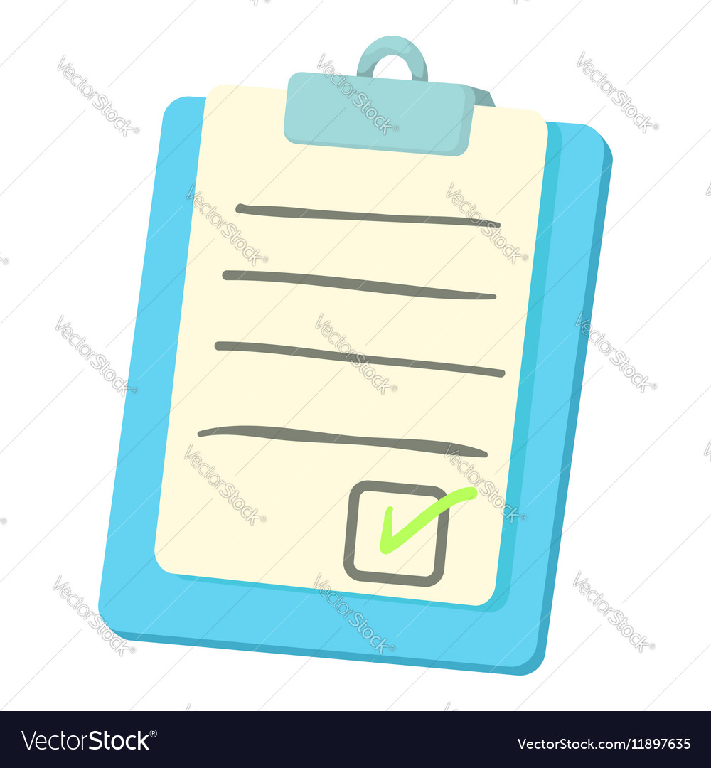 Check List Clipboard Illustration In Flat Style Stock - vrogue.co