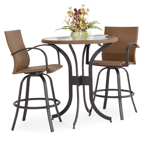 Empire Outdoor Wicker 3 Piece Bar Set