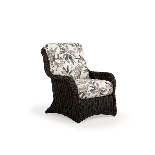 Maldives Outdoor Wicker Lounge Chair in Clove Weave