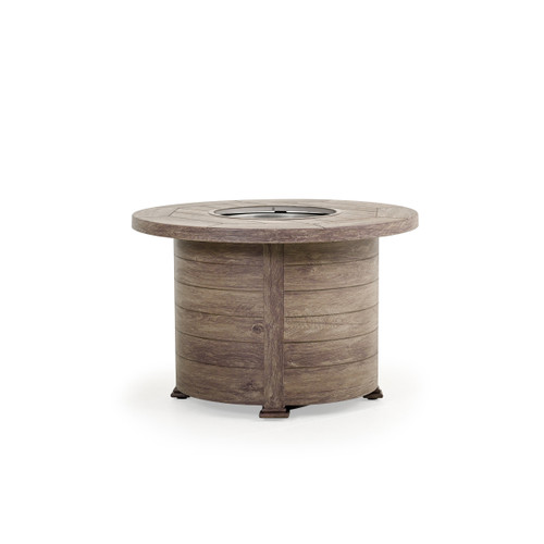 Maldives Outdoor 36" Round Fire Pit in Grey Birch