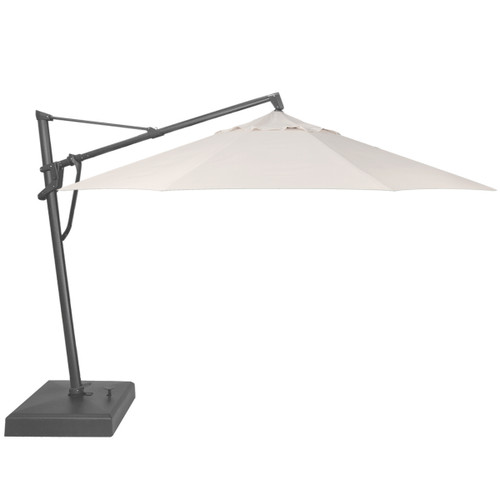 11' Cantilever Vanilla Umbrella with Anthracite Pole