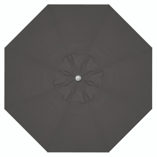 9' Push Button Carbon Umbrella with Anthracite Pole