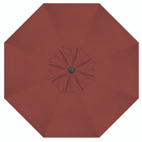 9' Push Button Auburn Umbrella with Black Pole