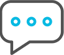 speech bubble with ellipsis