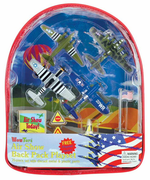 WWII Warbirds Diecast 10 pc Backpack