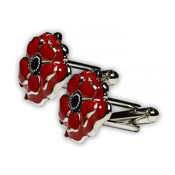 Poppy Remembrance Cufflinks