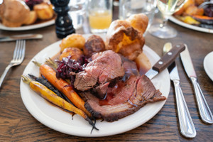 'Caboose ' Eye of Round Roast cooked