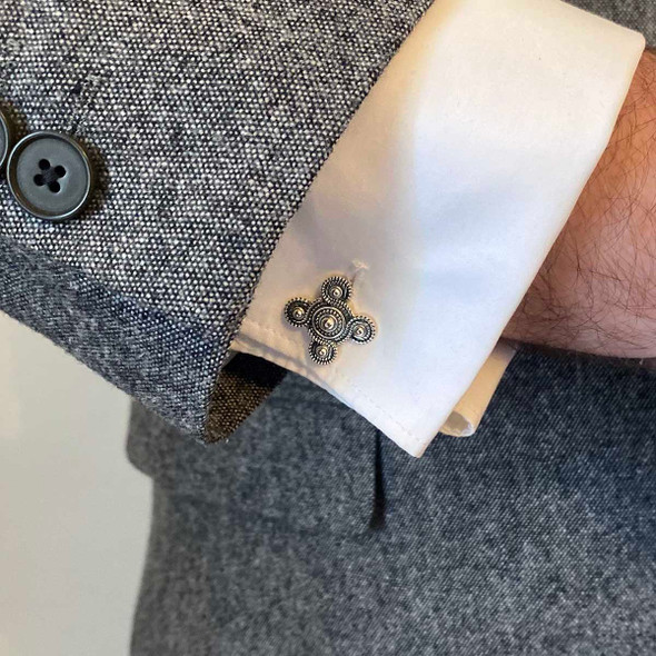 Silver Cosmati Cufflinks