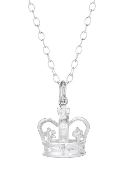 Crown Silver Necklace