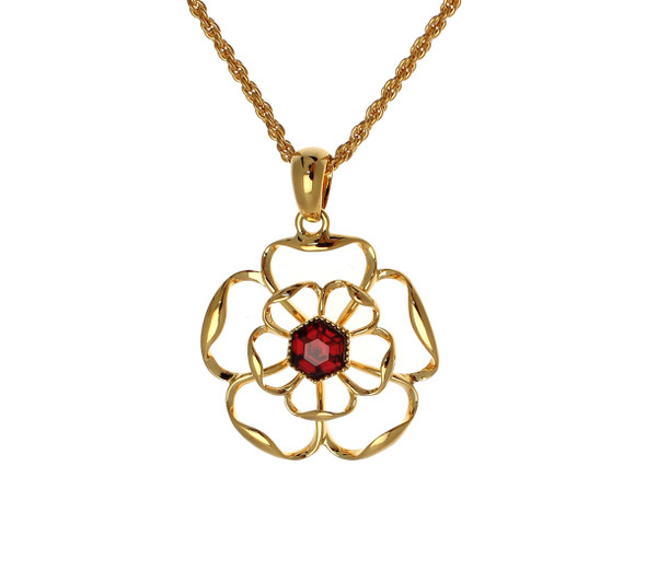 Filigree Tudor Rose Pendant