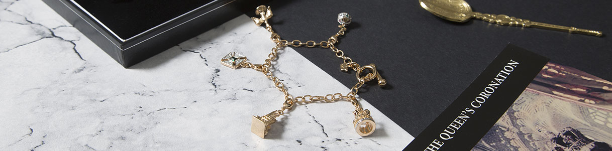 Coronation charm bracelet