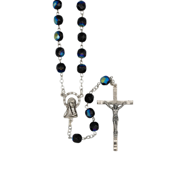 Deluxe Rosary with 6mm Crystal Beads