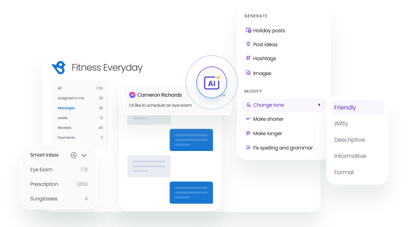 Manage messages from one inbox