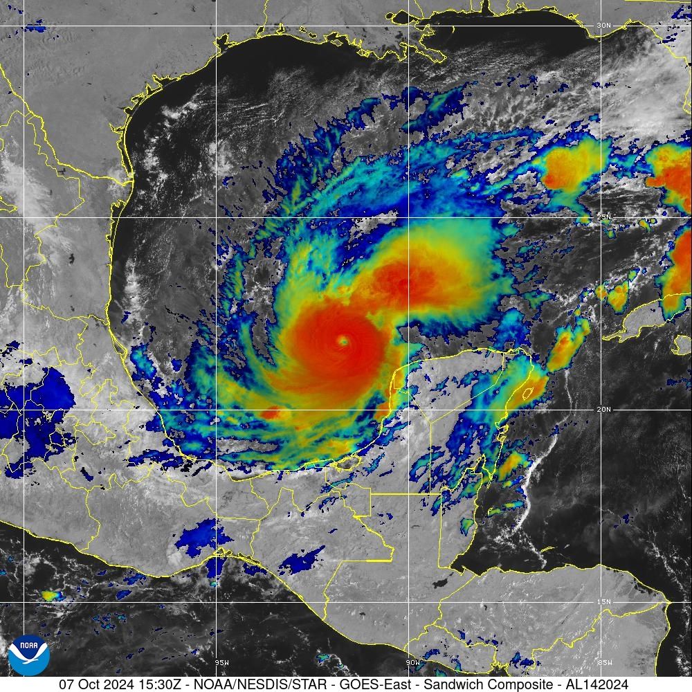 ▲▼密爾頓颶風。（圖／翻攝NOAA）