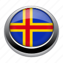 aland, badge, country, europe, flag, islands, nation