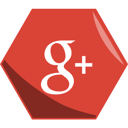 Google, hexagon, media, networking, plus, social icon - Free download