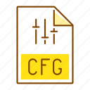 cfg, extension, file, format