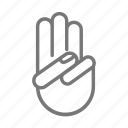 boy, girl, hand, oath, scout, three, finger, scout symbol