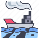 environment, fuel, ocean, pollution, sea, ship, water