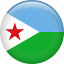 djibouti, country, flag, nation