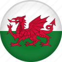 wales, country, flag, nation