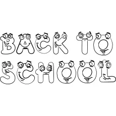 Back to school coloring page for preschool_image