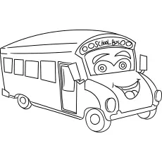 School bus preschool coloring page_image